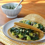 Helppo Dinner Recipe: Kale and Black Bean Tacos with Chimichurri