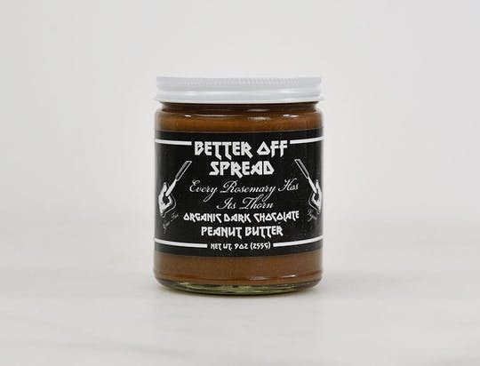 Hver Rosemary Has Its Thorn Dark Chocolate Peanut Butter from Better Off Spread