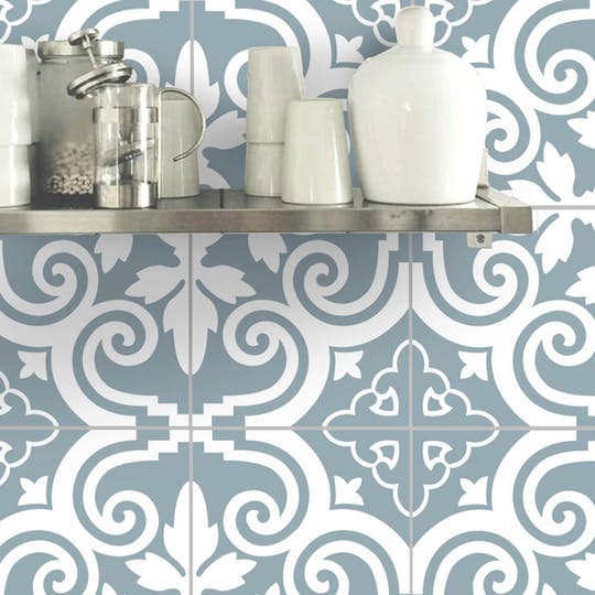 Væg Tile Vinyl Decal Sticker or Removable Wallpaper for Kitchen Bath from Snazzy Decals