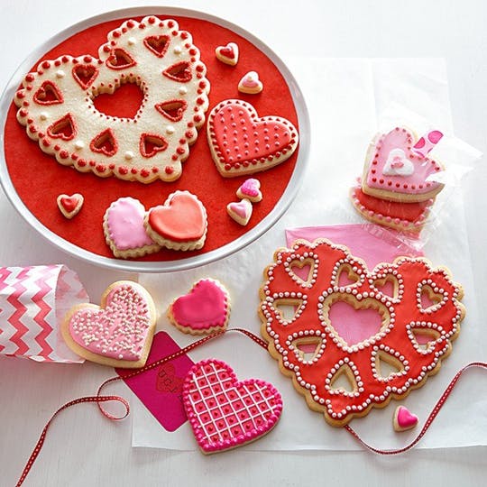 Jätte Valentine Cookie Cutter Heart with Cutouts from Williams-Sonoma