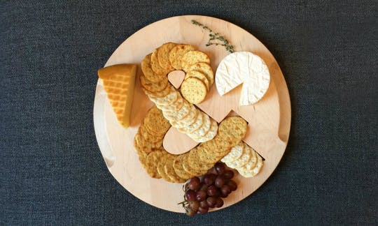 Monogrammed Serving Board from Ann Street Home