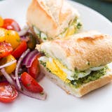 pesto Egg Baguette